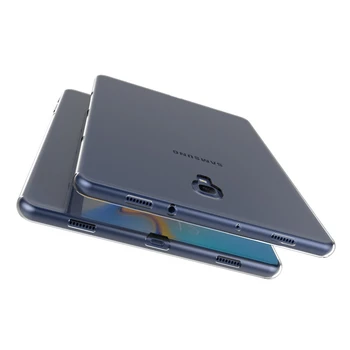 Puzdro Pre Samsung Galaxy Tab S2 S3 S4 S5E S6 8.0 9.7 10.5 TPU Transparentné Silikónové Shockproof Kryt Pre 8.0 10.1 10.5 Späť Prípade