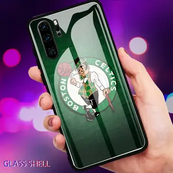 Boston Celtics logo Telefón puzdro Na Huawei P9 10Plus 20PRO P30 Lite Zadný Kryt Kalené Sklo Prípadov, NOVA 3E Série