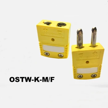 5PC Pôvodné OSTW-K-M/F OSTW-K-M OSTW-K-F Žena muž K typu zásuvky konektora Termočlánok plug pôvodné K Typu Termočlánok