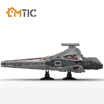 MOC Hviezda Série 43186 Na Venator-class-Republiky-Útok Cruiser StarWarlys Model Stavebné Bloky Zbierku hračiek pre deti darček