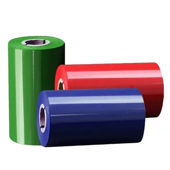 Modrá Červená Zelená Farba Voskové Pásky termotransferové Pásky na Papier, Tlačiareň etikiet s čiarovým kódom Páse s nástrojmi