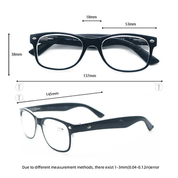 MEESHOW Značky Dizajnér Okuliare na Čítanie Muži Ženy Klasické dioptrické Okuliare +3.00 Kvalitnú Módu Reader Puzdro, ktoré je Súčasťou M1415
