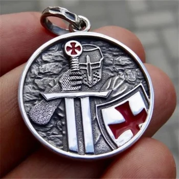 Pánske 316L Nerezovej Ocele s Príveskom, Rytier Templar Kríž Náhrdelník Mužov Strany Šperky, Darček pre neho
