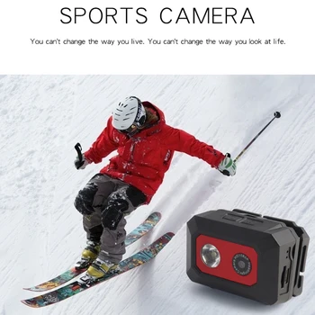 HD 1080P Vonkajšie Športové Kamery F18 Nočné Videnie Videokamera SOS Hlava-montáž Akčné Kamery na Prilbu Video Nahrávanie, DVR Kameru
