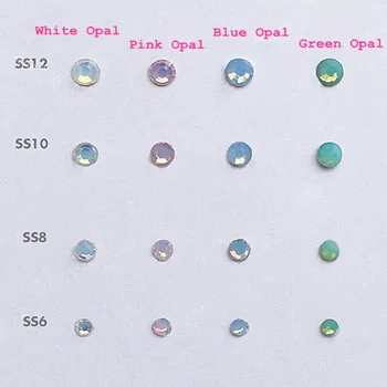 CCBLING Crystal Ružový Opál ss3-ss30 1440pcs/pack Lepidlo Na Non rýchlu Opravu Flatback perličiek kamienkami nail art DIY dekorácie