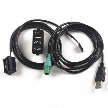 USB, Aux Prepínač + Drôt, kábel Kábel Adaptéra 12PIN Pre BMW E85 E86 Z4 X3 E83 pre MINI COOPER