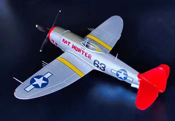 1:48 druhej Svetovej Vojny NÁS p47d fighter model Červený chvost Hotový výrobok simulačný model 39309