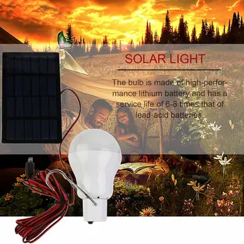 1.2 W Chargable Solárne LED osvetlenie Domácnosti Camping Prenosné Visí Lampa S USB Zásuvky Odolné Solárne LED Lampy Drop Nakupovanie