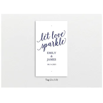 Svadobné Sparkler Tag Vlastné Sparkler Značky Nech Láska Iskru Personalizované Značky