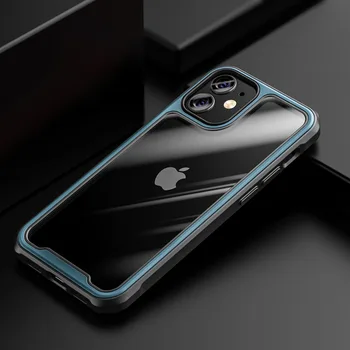 Fotoaparát Ochranu Nárazníka Telefón púzdra Pre iPhone 11 12 11Pro Max XR XS Max X 8 7 6 Plus Matné Priehľadné Shockproof Späť