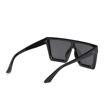 DCM Nové Nadrozmerné Muž Flat Top Okuliare Mužov Značky Black Námestie Odtiene UV400 Gradient Slnečné Okuliare UV400