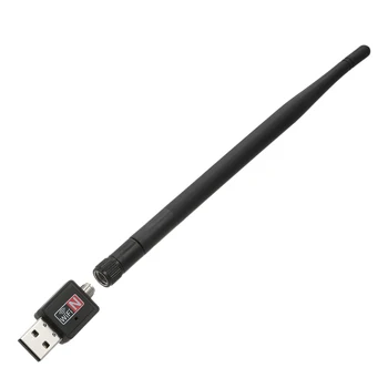 600Mbps Bezdrôtové pripojenie USB Adaptéra WiFi Dongle 2,4 GHz Siete Karty siete LAN 802.11 b/g/n Štandard s 2dBi Odnímateľná Anténa