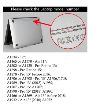 Notebook Prípad pre Macbook Air Pro Retina 11 12 13 15 16 2018 2019 2020 Tlač Kryt pre Macbook 13