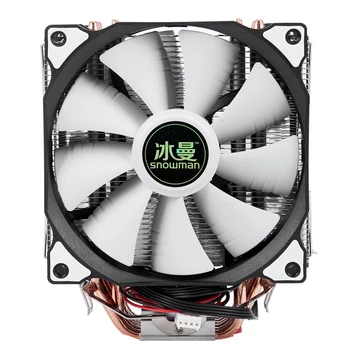 SNEHULIAK 4PIN CPU chladič 6 heatpipe Dvojité fanúšikov chladiaci ventilátor LGA775 1151 115x 1366 podpora Intel AMD