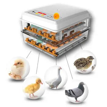 220V Vajcia Inkubátor Brooder Automatické Farmy Inkubačná Nástroje Vtákov Prepelica Kuriatko Liahní Hydiny Hatcher Turner