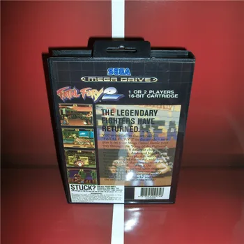 Fatal Fury 2 EÚ Kryt s box a príručka Pre Sega Megadrive Genesis, Video Herné Konzoly 16 bitové karty