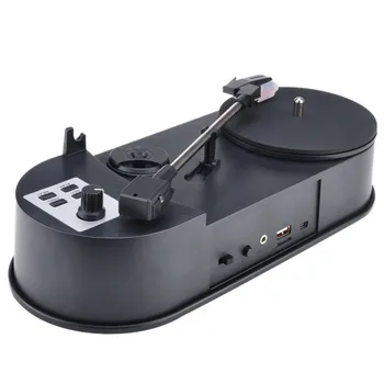 NOVÉ 33/45RPM Vinyl Hráč Gramofóny, MP3 Converter Uložiť Hudbu na USB Flash Disk / SD Kartu, Vstavaný Reproduktor Hot