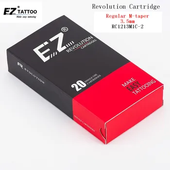 RC1213M1C-2 EZ Revolúcie Tetovanie Ihiel Cartridge Zakrivené /Round Magnum(CM/RM) Pre systém stroje a rukoväte 20 ks /box