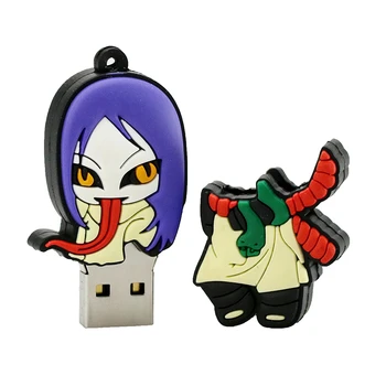 Kl ' úč Naruto Orochimaru mini Darček 32 GB, 256 GB 64 GB 128 GB 8 GB 16 GB USB Flash Disk Gaara Hokage Ninja Memory Stick Pero Jednotky