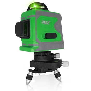 12Line 3D Zelený Laser Úrovni Nivel Laser 360 Graus Lazer Úrovni Profissional Livella Lasery pre profissional stavebné náradie