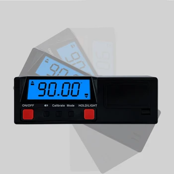 LCD 360 Stupeň Úrovne Sklonu Poľa Uhol Digitálne Uhlomery Univerzálny Mini Elektronické Inclinometer Tester Rozchod