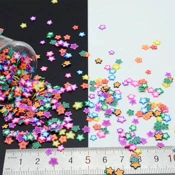 100 g/množstvo Ílu Polyméru Star Mix Postrekovačov Krásne konfety pre Remeselnú Výrobu, urob si sám