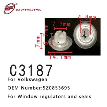 Okno Regulátory Klipy Pre Volkswagen Tesnenia Upevnenia 5z0853695