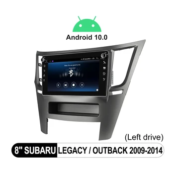 Autorádio 4GB RAM+64GB ROM vedúci jednotky GPS Navigácie 8 palcový IPS stereo video obrazovky pre Subaru Legacy /Subaru Outback 2009-