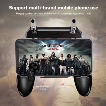 W11+ PUGB Mobile Ovládač Gamepad Zadarmo Požiaru PUBG Kovové L1R1 Strelec Ovládač pre systém IOS, Android Mobilný Telefón Mobilný Herný ovládač