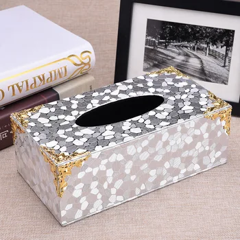 Obdĺžnikový odnímateľná PU drevené tkaniva box, držiak, odnímateľné tkaniva box kontajner papierový obrúsok box, držiak papiera zásobník 530