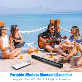2021 Nové 40W Super Výkon Bezdrôtovej technológie Bluetooth zariadenia Soundbar Speaker TV Domáce Kino Soundbar + Diaľkové Ovládanie