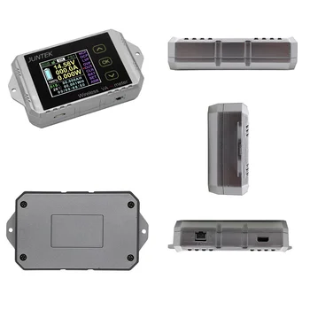 JUNTEK VAT1300 100V 300A Bezdrôtový ammeter voltmeter kapacita batérie monitorovanie coulomb počítadlo 12V 24V 48V farebný displej meter