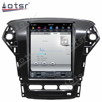 Auto Stereo NA Ford Mondeo MK4 2011-2013 Tesla Štýl Android 9.0 4G+128G Rádio Multimediálny GPS Navigačný DVD Prehrávač PX6 Carplay