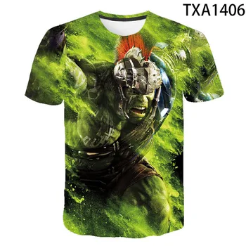 Hulk 2020 Nové Letné 3D Tričká Bežné Streetwear Chlapec Dievča Deti Móda Muži, Ženy, Deti Vytlačené T-shirt Pohode Topy Čaj