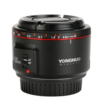 YONGNUO YN50mm F1.8 II Veľké Apertúry Auto Focus Objektív pre Delá Bokeh Vplyv Objektív pre Canon EOS 70 D 5D2 5D3 600D DSLR