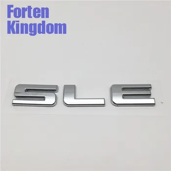 Forten Kráľovstvo 1 Kus Slovo SLE ABS Chrome Auto Zadný Kufor Znak štítka Odznak 3D Nálepka List