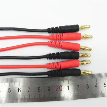 10PCS/Veľa Tamiya Mini Konektor 4.0 mm Banánových s Vysokou Teplotou Silikónové Drôt 14AWG Kábel Dĺžka 15 cm