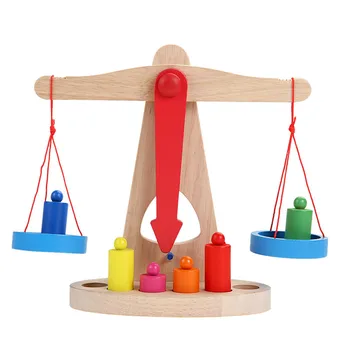 Nové Montessori Vzdelávacie Hračka Drevené Nový Zostatok Rozsahu Hračka Pre Deti Baby