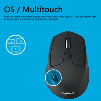 Logitech M720 Bezdrôtová Myš Počítač PC Mause 8 Vlastné Tlačidlá Hráč Myši Bluetooth Zjednotenie Dual Plesní