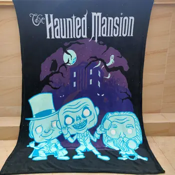 Haunted Mansion fanúšikov club coral fleece deka teplá deka/hodiť na gauč/lôžok na spanie zime Jar chlapci fleece prikrývky