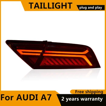 KOWELL Auto Styling pre AUDI A7 LED zadné svetlo 2011 2012 2013 zadné svetlo, Zadné Lampy, Parkovacia Brzda Zase Signálne Svetlá