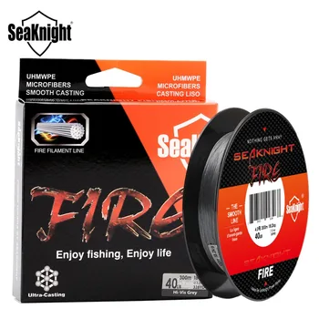 SeaKnight OHEŇ 150M 300M Fire Line Ultra-Odlievanie Silné vlasec Monofil PE Morské Rybárske Náčinie 6 8 10 15 30 40 LIBIER