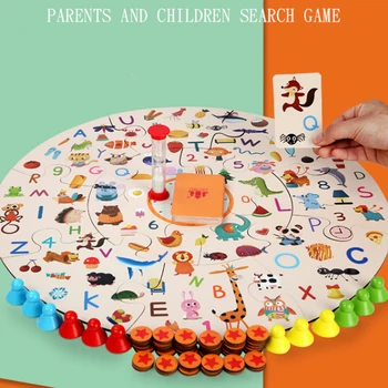 Zlepšiť Detí Koncentrácia Rodič-Dieťa Tím Interaktívne Hry, Nájsť Obrázok Puzzle Pamäť Dosková Hra 4-8 ročných Dievčat