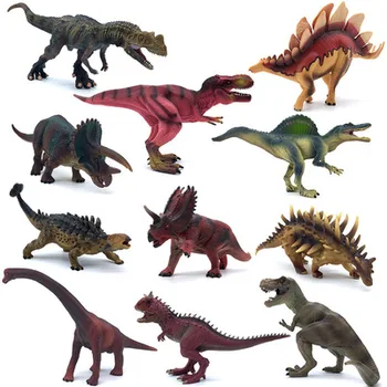 25 cm Dinosaura hračky Akcie Obrázok detské hračky Jurský storočia tému hračky Tyrannosaurus rex velociraptor brachiosaurus