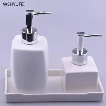 Európsky štýl kúpeľňa dodáva mlieko fľaša nastaviť kúpeľňa dodávky dekorácie dezinfekčné prostriedky na ruky fľašu aromaterapia zásobník nastavenie