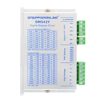 STEPPERONLINE Nema 23 Stepper Motor 3Nm 4.2 s Stepper Ovládač DM542Y CNC Kit pre CNC Gravírovanie Frézovanie Stroj