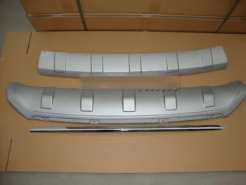 ABS, predné a zadný Nárazník Chránič Šmyk Dosku krytu Auto styling vhodné pre hyundai IX35 2010-2012 Auto príslušenstvo