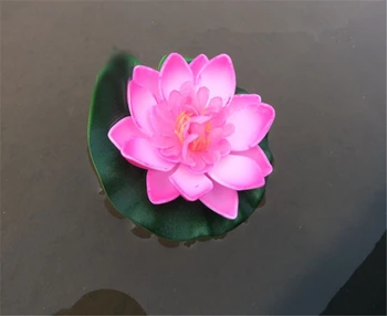 5 Ks/10 cm veľa Umelých EVA Lotosový Kvet Mäkké Penové lotosové Kvety lekna Plávajúce Bazén Rastliny Falošné Kvety Domova