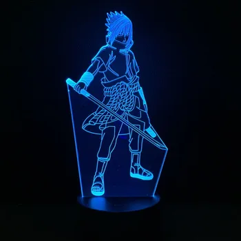 Naruto 3D LED Nočné Svetlo 7 Farieb Mení na Čítanie Uzumaki Naruto Miestnosti Dekorácie Akcie Obrázok Hračka Pre Narodeniny Vianočný Darček