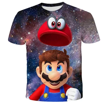 Najnovšie Harajuku Klasické Hry Super Mario Dieťa Tričko Chlapec/dievčatá Super Smash Bros, 3D Tlač T-shirt Hip Hop Tričko Streetwear Topy